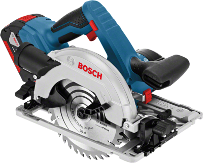 Bosch GKS 18V-57 G PRO Kreissäge, 2x5,0 Ah, L-Boxx (06016A2100)