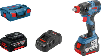 Bosch GDX 18V-200 C PRO Akku-Drehschlagschrauber in L-Boxx mit 2x5,0 Ah (06019G4201)