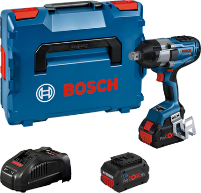 Bosch GDS 18V-1050 H BITURBO PRO Akku-Drehschlagschrauber mit 2 x 8.0 Ah ProCore in L-Boxx (06019J8502)