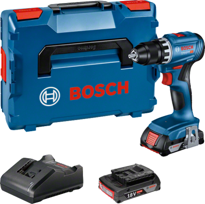 Bosch GSR 18V-45 PRO Akku-Bohrschrauber in L-Boxx mit 2 x 18V/2,0 Ah Akku (06019K3203)