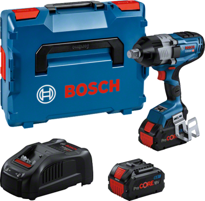 Bosch GDS 18V-1600 HC PRO Akku-Drehschlagschrauber in L-Boxx mit 2 x Akku ProCORE18V 8.0Ah und Bluetooth Modul (06019M1002)