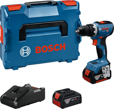 Bosch GSR 18V-65 PRO Akku-Bohrschrauber in L-Boxx mit 2 x 18V/5,0 Ah Akkus (06019N3203)