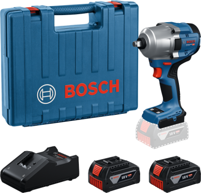 Bosch GDS 18V-780 PRO Akku-Drehschlagschrauber im Koffer mit 2x5,0 Ah Akkus (06019P4021)