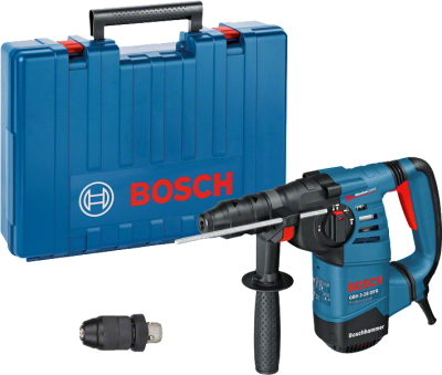Bosch GBH 3-28 DFR PRO SDS-Plus Bohrhammer mit Zusatzbohrfutter im Koffer (061124A000)