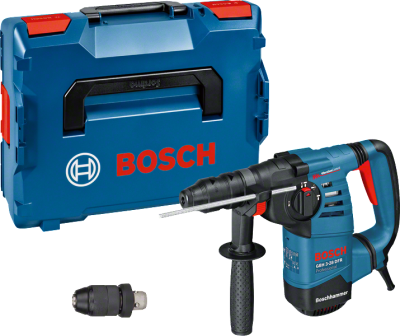Bosch GBH 3-28 DFR PRO SDS-Plus Bohrhammer mit Zusatzbohrfutter in L-Boxx (061124A004)